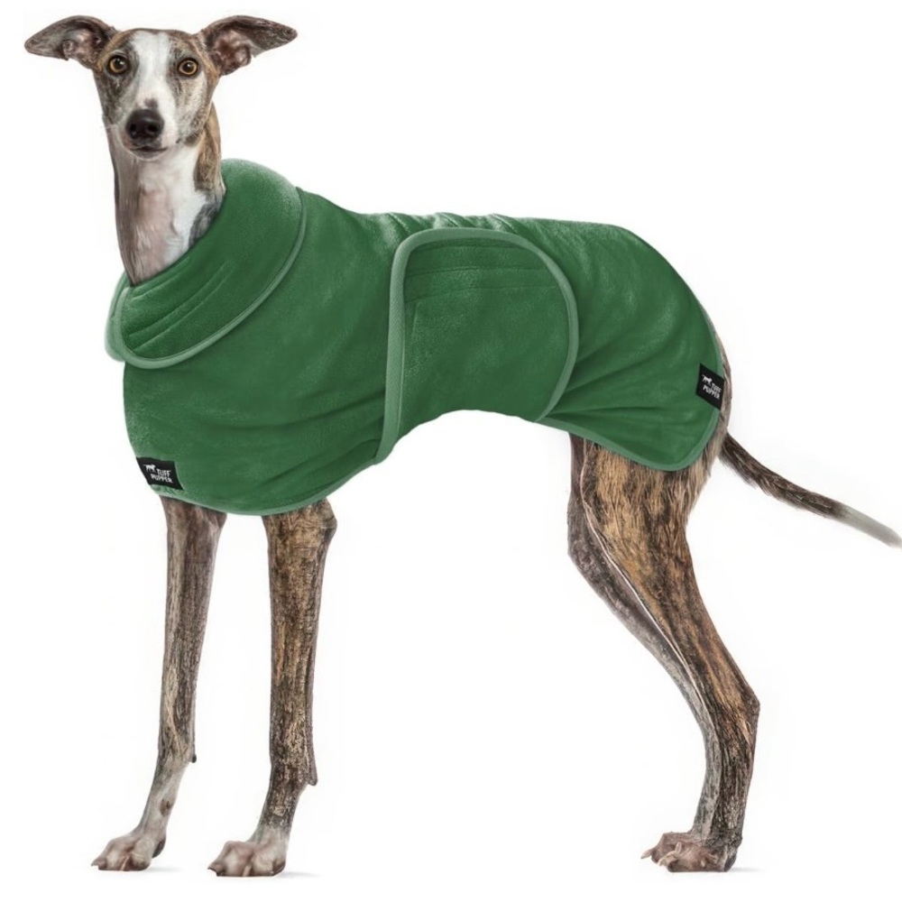 Tuff Pupper Fast Drying Dog Plush Dog Towel Bathrobe| Fast Drying (XXL, Green